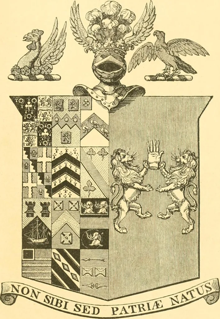 An illustration from Visitation of England and Wales, 1893, leaf 182