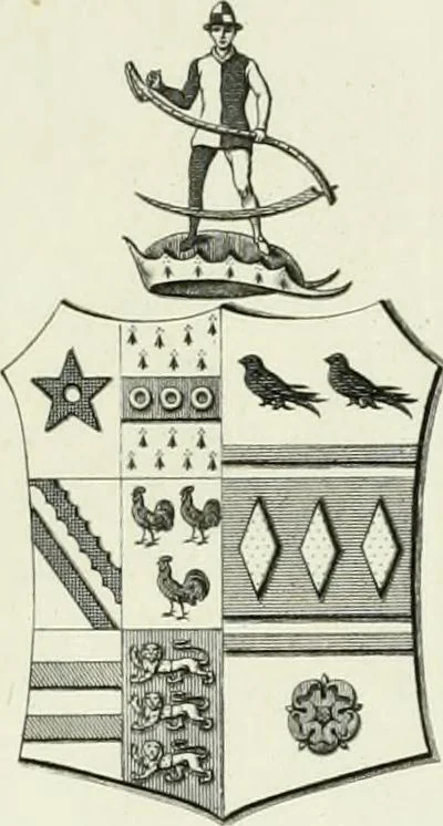An illustration from Visitation of England and Wales, 1893, leaf 134