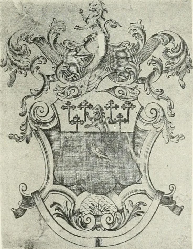 An illustration from Visitation of England and Wales, 1893, leaf 182
