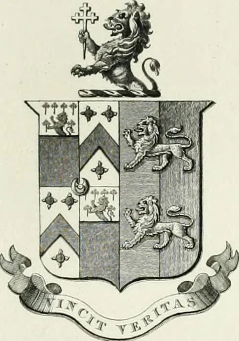An illustration from Visitation of England and Wales, 1893, leaf 186