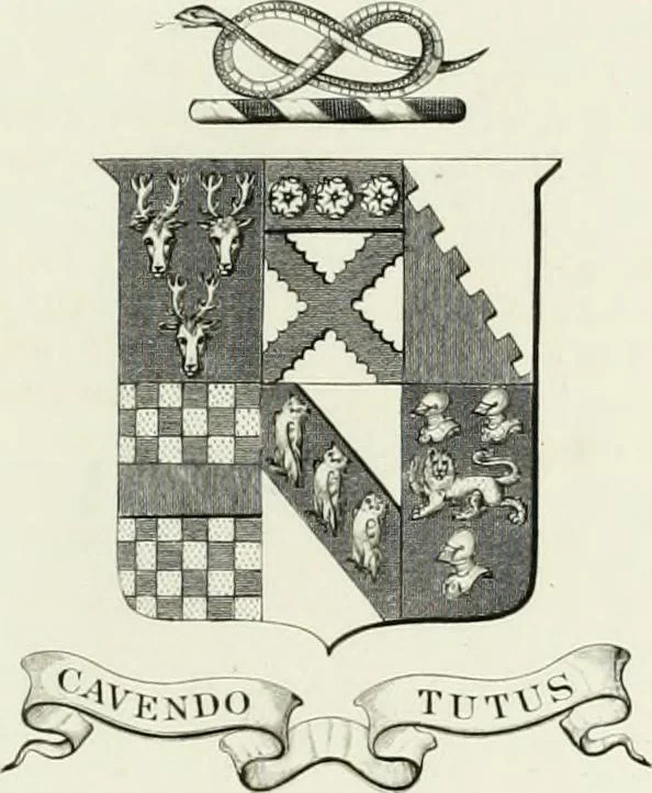 An illustration from Visitation of England and Wales, 1893, leaf 192