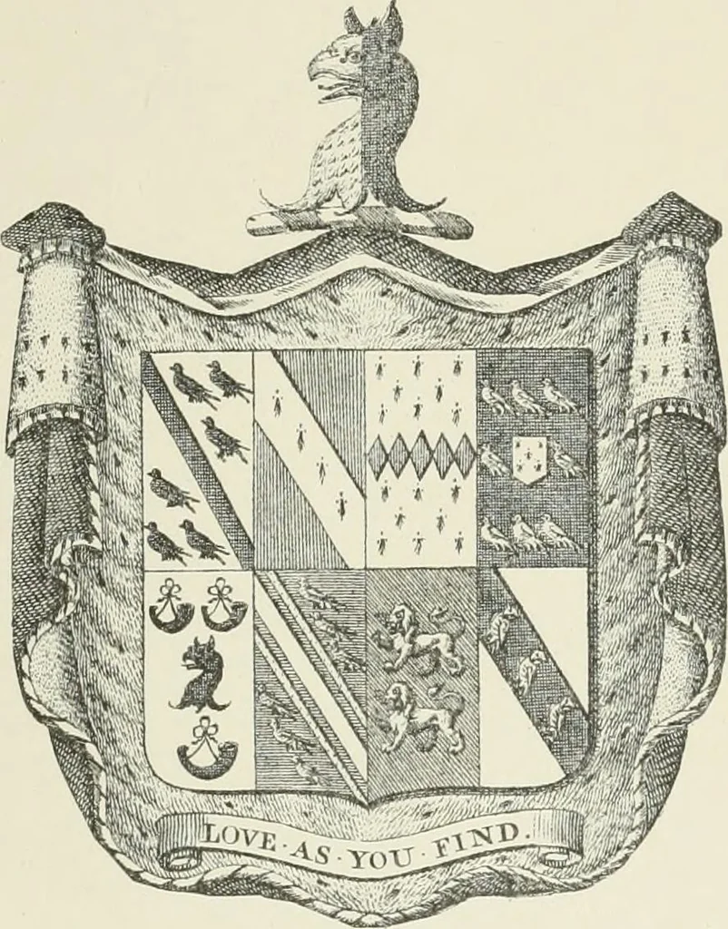 An illustration from Visitation of England and Wales, 1893, leaf 46