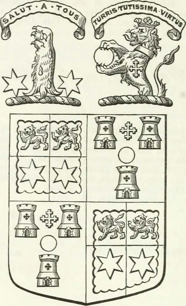 An illustration from Visitation of England and Wales, 1893, leaf 89