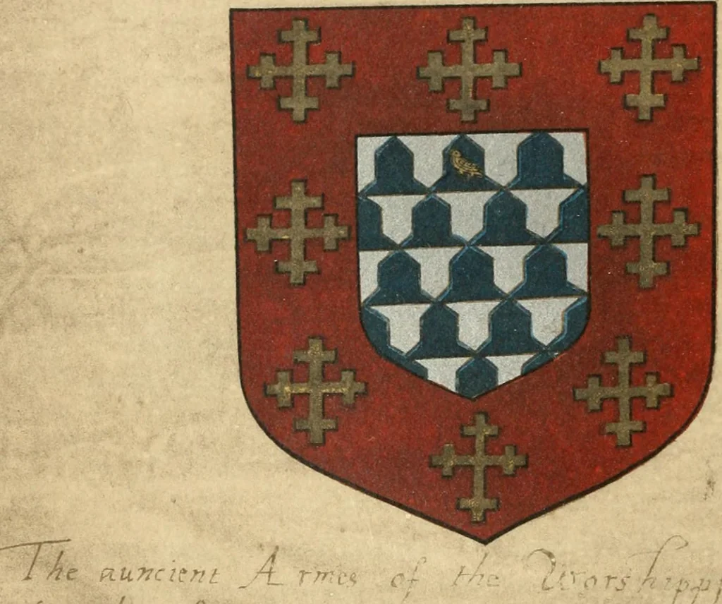 An illustration from Visitation of England and Wales, 1893, leaf 135
