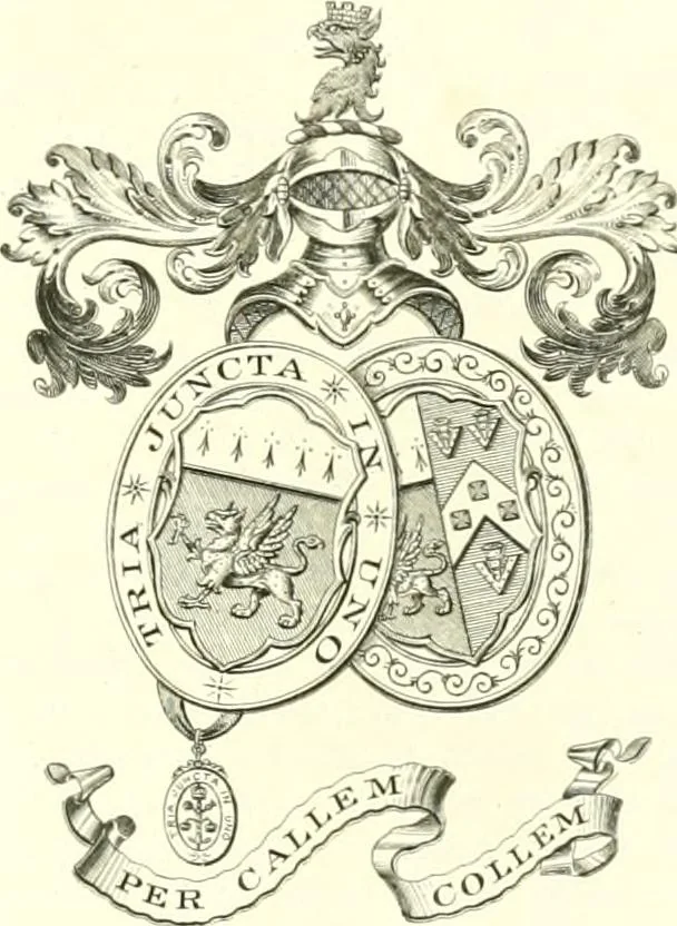 An illustration from Visitation of England and Wales, 1893, leaf 156