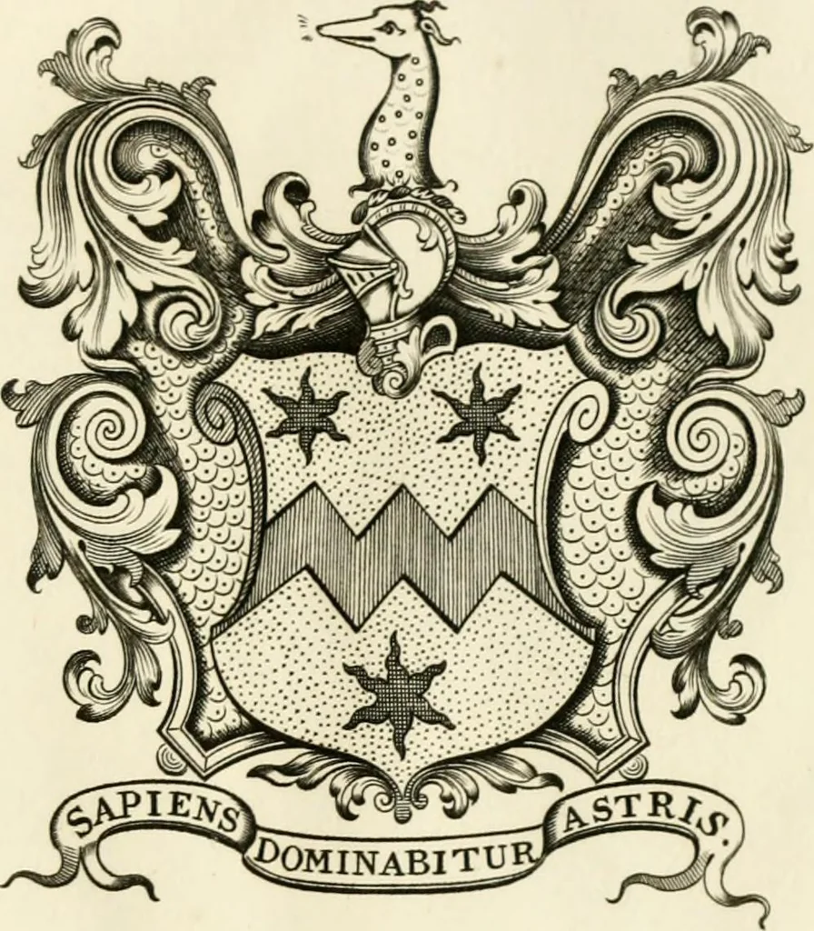 An illustration from Visitation of England and Wales, 1893, leaf 128