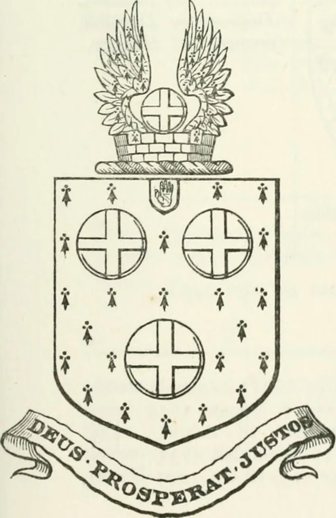 An illustration from Visitation of England and Wales, 1893, leaf 172