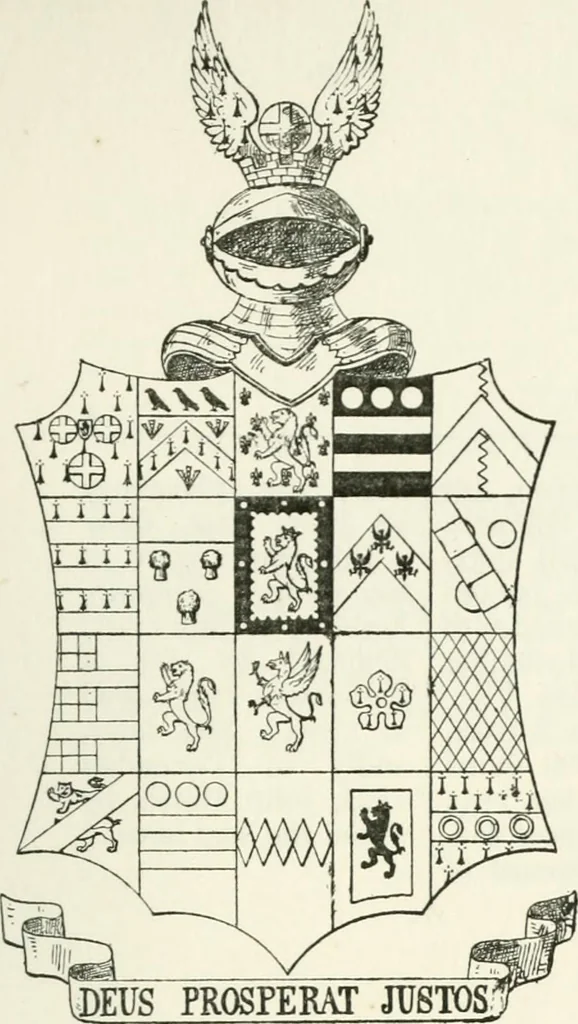 An illustration from Visitation of England and Wales, 1893, leaf 180