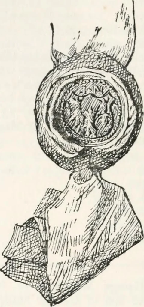 An illustration from Visitation of England and Wales, 1893, leaf 47