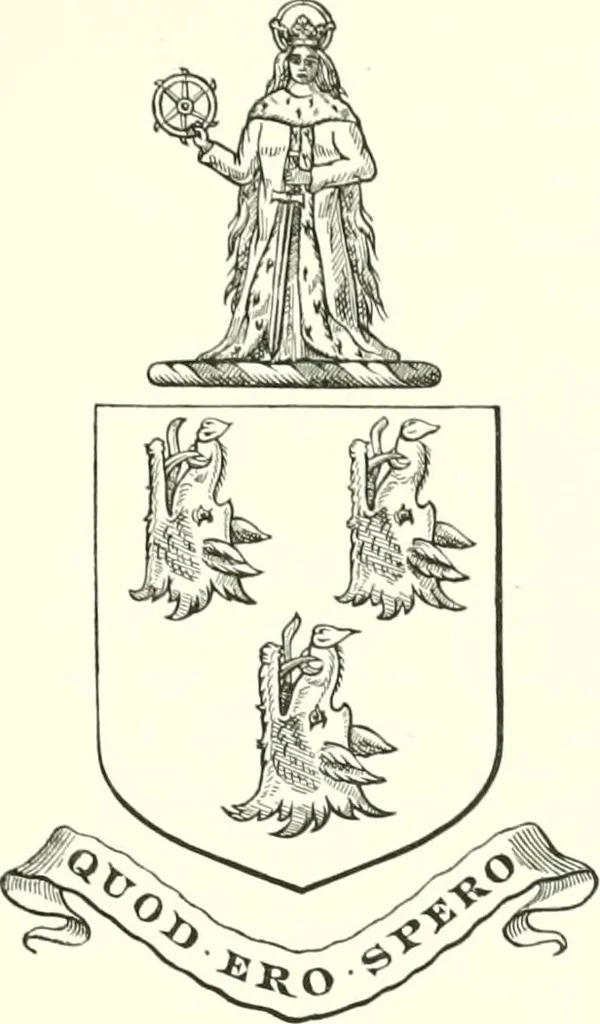 An illustration from Visitation of England and Wales, 1893, leaf 100