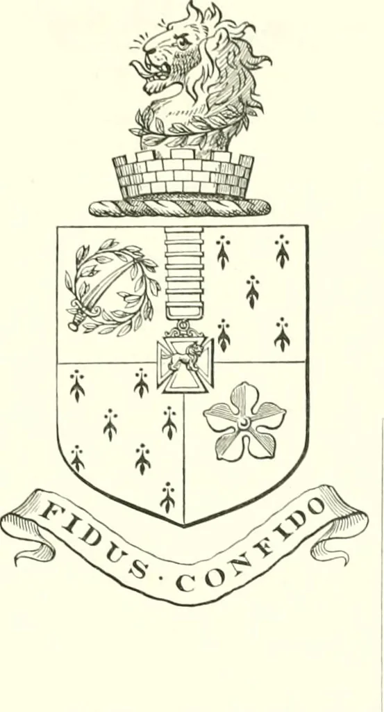 An illustration from Visitation of England and Wales, 1893, leaf 128