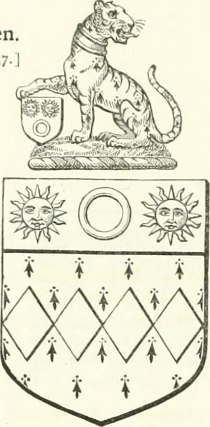 An illustration from Visitation of England and Wales, 1893, leaf 173