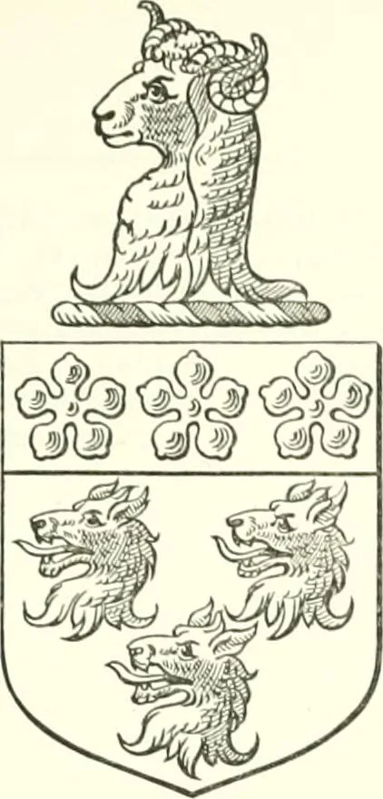 An illustration from Visitation of England and Wales, 1893, leaf 182