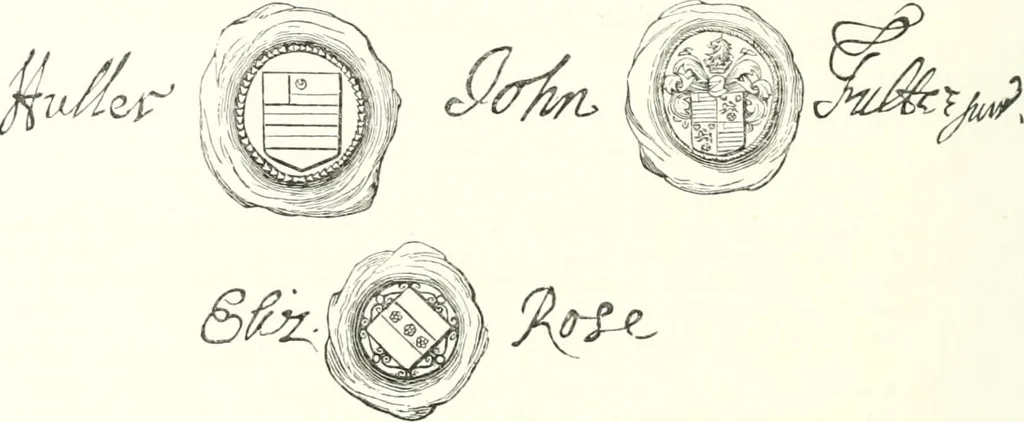 An illustration from Visitation of England and Wales, 1893, leaf 61