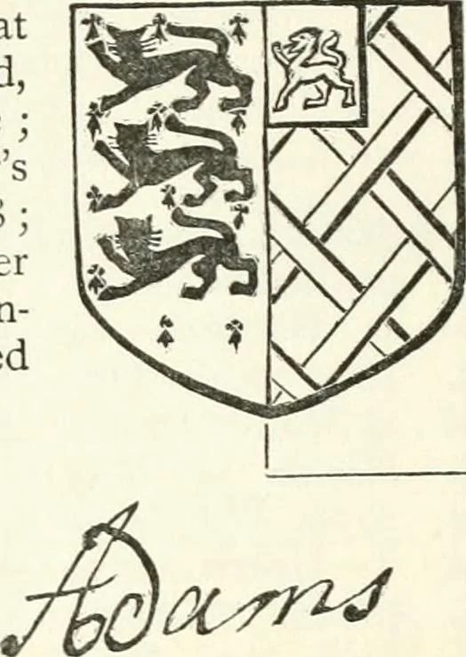 An illustration from Visitation of England and Wales, 1893, leaf 177
