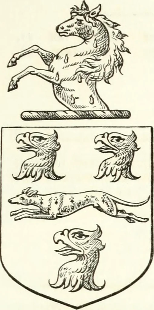An illustration from Visitation of England and Wales, 1893, leaf 52