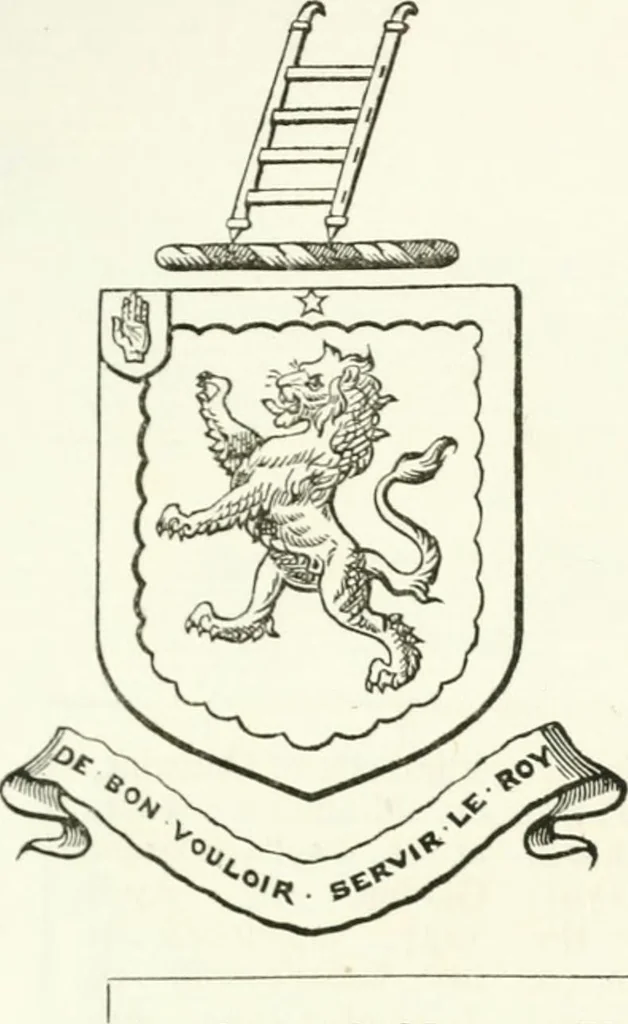 An illustration from Visitation of England and Wales, 1893, leaf 57