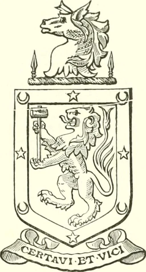 An illustration from Visitation of England and Wales, 1893, leaf 154