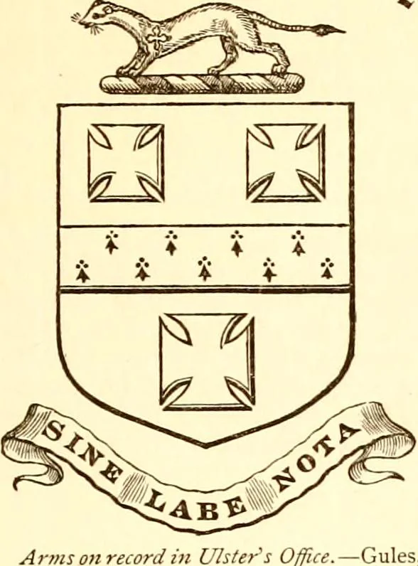 An illustration from Visitation of Ireland, 1897, leaf 56