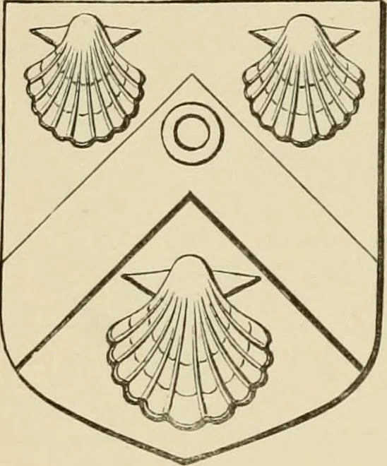 An illustration from The visitation of London, anno Domini 1633, 1634, and 1635. Made by Sr. Henry St. George, kt., Richmond herald, and deputy and marshal to Sr. Richard St. George, kt., Clarencieux king of armes, 1886, leaf 127