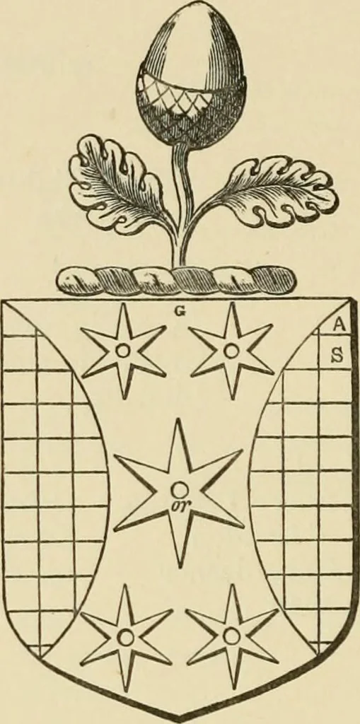 An illustration from The visitation of London, anno Domini 1633, 1634, and 1635. Made by Sr. Henry St. George, kt., Richmond herald, and deputy and marshal to Sr. Richard St. George, kt., Clarencieux king of armes, 1886, leaf 247