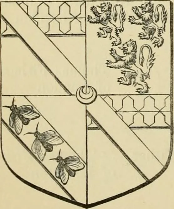 An illustration from The visitation of London, anno Domini 1633, 1634, and 1635. Made by Sr. Henry St. George, kt., Richmond herald, and deputy and marshal to Sr. Richard St. George, kt., Clarencieux king of armes, 1886, leaf 289