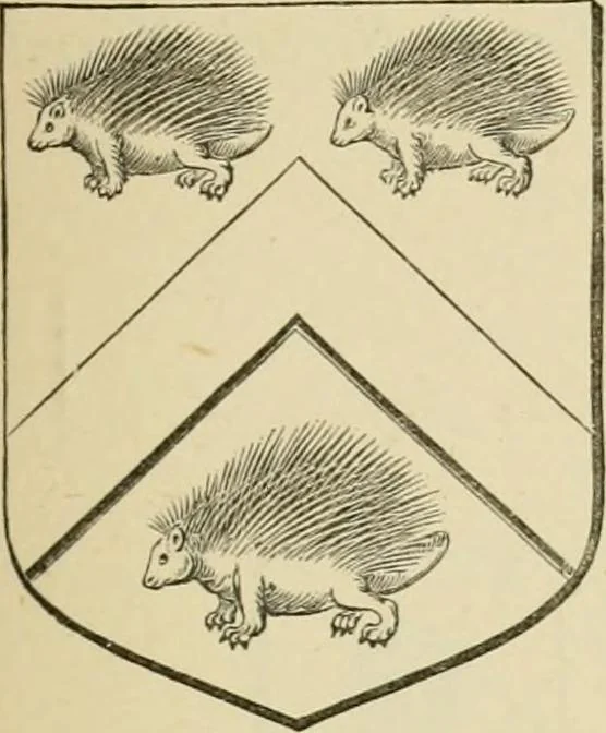 An illustration from The visitation of London, anno Domini 1633, 1634, and 1635. Made by Sr. Henry St. George, kt., Richmond herald, and deputy and marshal to Sr. Richard St. George, kt., Clarencieux king of armes, 1886, leaf 364
