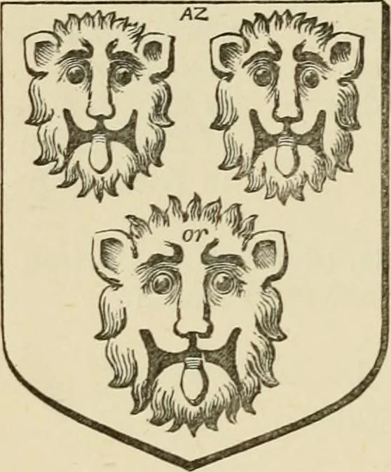 An illustration from The visitation of London, anno Domini 1633, 1634, and 1635. Made by Sr. Henry St. George, kt., Richmond herald, and deputy and marshal to Sr. Richard St. George, kt., Clarencieux king of armes, 1886, leaf 389