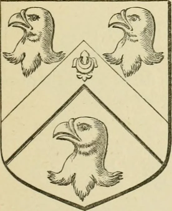 An illustration from The visitation of London, anno Domini 1633, 1634, and 1635. Made by Sr. Henry St. George, kt., Richmond herald, and deputy and marshal to Sr. Richard St. George, kt., Clarencieux king of armes, 1886, leaf 406