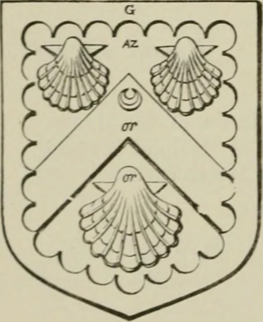 An illustration from The visitation of London : anno Domini 1633, 1634, and 1635. Made by Sr. Henry St. George, kt., Richmond herald, and deputy and marshal to Sr. Richard St. George, kt., Clarencieux king of armes, 1880, leaf 123