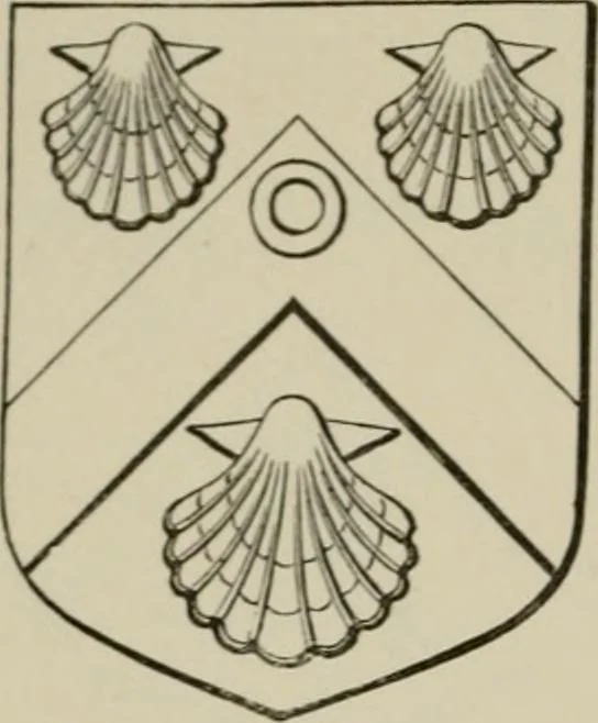 An illustration from The visitation of London : anno Domini 1633, 1634, and 1635. Made by Sr. Henry St. George, kt., Richmond herald, and deputy and marshal to Sr. Richard St. George, kt., Clarencieux king of armes, 1880, leaf 125