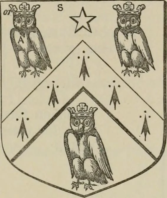 An illustration from The visitation of London : anno Domini 1633, 1634, and 1635. Made by Sr. Henry St. George, kt., Richmond herald, and deputy and marshal to Sr. Richard St. George, kt., Clarencieux king of armes, 1880, leaf 138