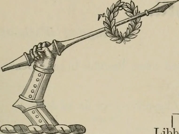 An illustration from The visitation of London : anno Domini 1633, 1634, and 1635. Made by Sr. Henry St. George, kt., Richmond herald, and deputy and marshal to Sr. Richard St. George, kt., Clarencieux king of armes, 1880, leaf 162
