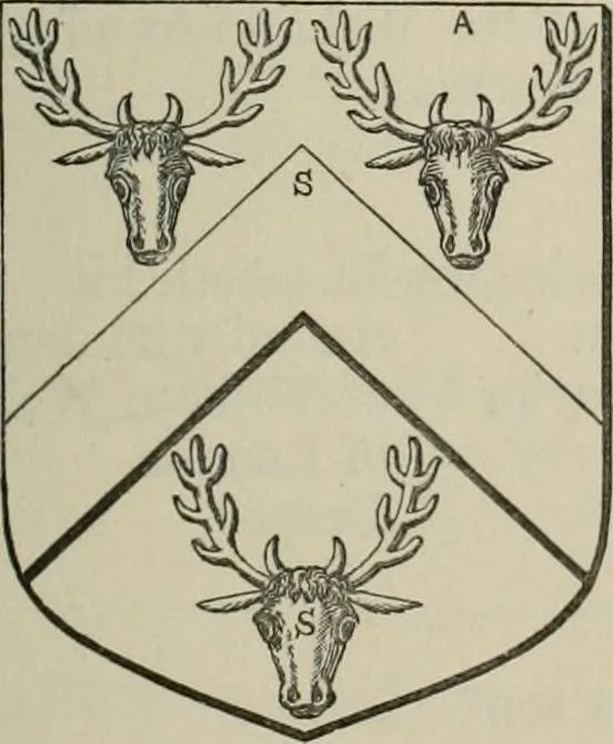 An illustration from The visitation of London : anno Domini 1633, 1634, and 1635. Made by Sr. Henry St. George, kt., Richmond herald, and deputy and marshal to Sr. Richard St. George, kt., Clarencieux king of armes, 1880, leaf 188