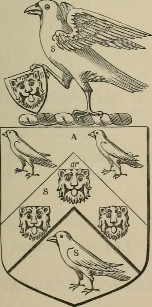 An illustration from The visitation of London : anno Domini 1633, 1634, and 1635. Made by Sr. Henry St. George, kt., Richmond herald, and deputy and marshal to Sr. Richard St. George, kt., Clarencieux king of armes, 1880, leaf 224