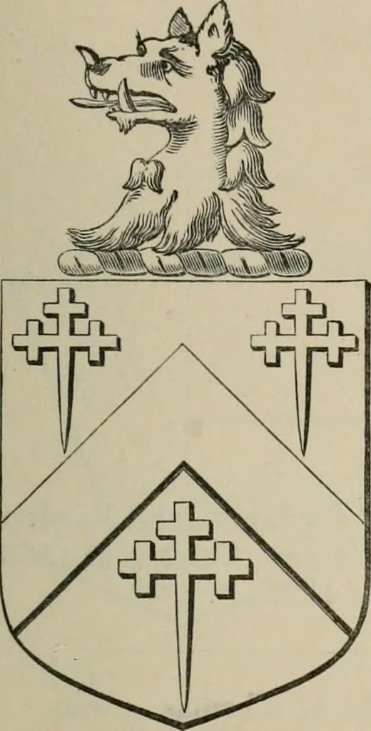 An illustration from The visitation of London : anno Domini 1633, 1634, and 1635. Made by Sr. Henry St. George, kt., Richmond herald, and deputy and marshal to Sr. Richard St. George, kt., Clarencieux king of armes, 1880, leaf 230