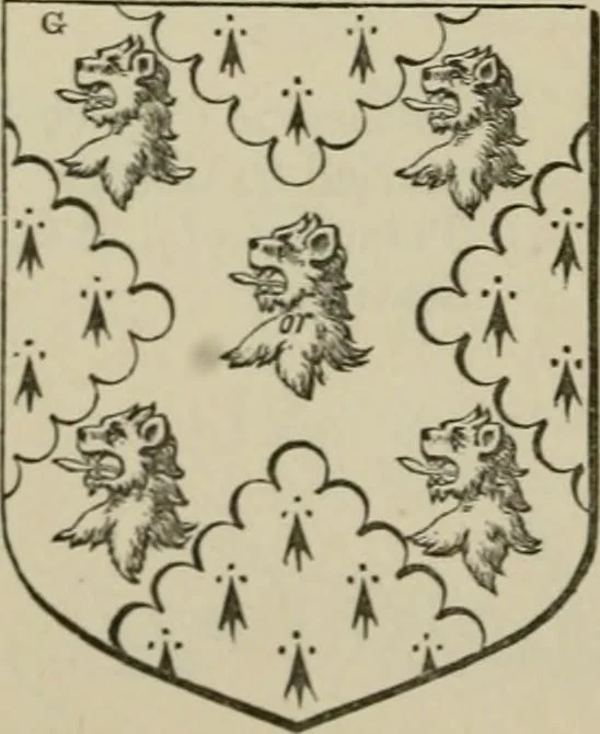 An illustration from The visitation of London : anno Domini 1633, 1634, and 1635. Made by Sr. Henry St. George, kt., Richmond herald, and deputy and marshal to Sr. Richard St. George, kt., Clarencieux king of armes, 1880, leaf 289