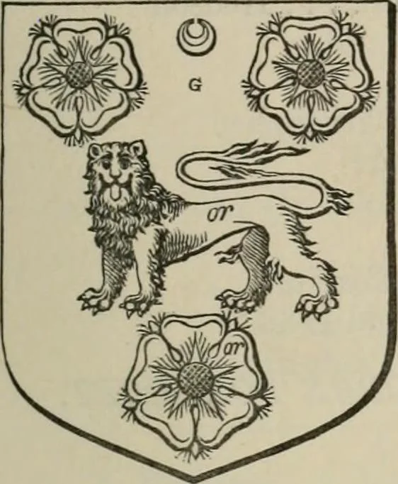 An illustration from The visitation of London : anno Domini 1633, 1634, and 1635. Made by Sr. Henry St. George, kt., Richmond herald, and deputy and marshal to Sr. Richard St. George, kt., Clarencieux king of armes, 1880, leaf 304