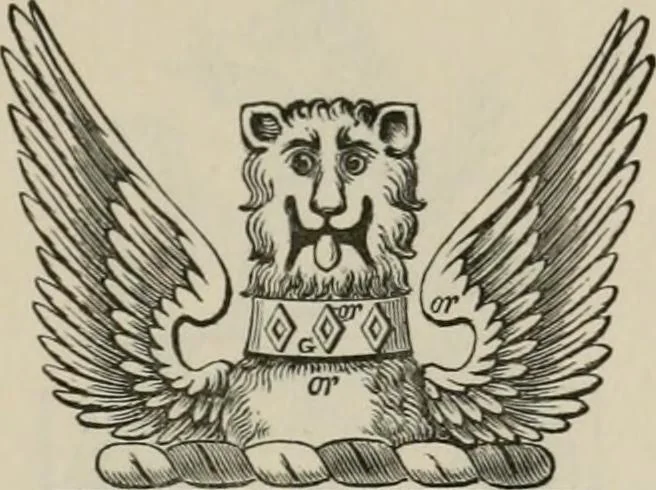 An illustration from The visitation of London : anno Domini 1633, 1634, and 1635. Made by Sr. Henry St. George, kt., Richmond herald, and deputy and marshal to Sr. Richard St. George, kt., Clarencieux king of armes, 1880, leaf 324