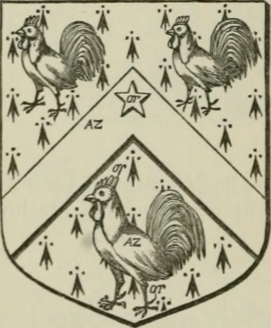 An illustration from The visitation of London : anno Domini 1633, 1634, and 1635. Made by Sr. Henry St. George, kt., Richmond herald, and deputy and marshal to Sr. Richard St. George, kt., Clarencieux king of armes, 1880, leaf 331
