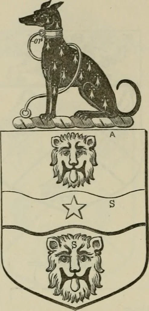 An illustration from The visitation of London : anno Domini 1633, 1634, and 1635. Made by Sr. Henry St. George, kt., Richmond herald, and deputy and marshal to Sr. Richard St. George, kt., Clarencieux king of armes, 1880, leaf 337
