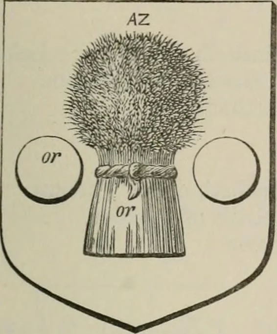 An illustration from The visitation of London : anno Domini 1633, 1634, and 1635. Made by Sr. Henry St. George, kt., Richmond herald, and deputy and marshal to Sr. Richard St. George, kt., Clarencieux king of armes, 1880, leaf 346