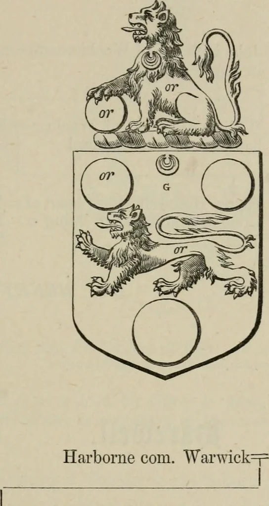 An illustration from The visitation of London : anno Domini 1633, 1634, and 1635. Made by Sr. Henry St. George, kt., Richmond herald, and deputy and marshal to Sr. Richard St. George, kt., Clarencieux king of armes, 1880, leaf 362