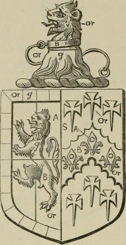 An illustration from The visitation of London : anno Domini 1633, 1634, and 1635. Made by Sr. Henry St. George, kt., Richmond herald, and deputy and marshal to Sr. Richard St. George, kt., Clarencieux king of armes, 1880, leaf 365