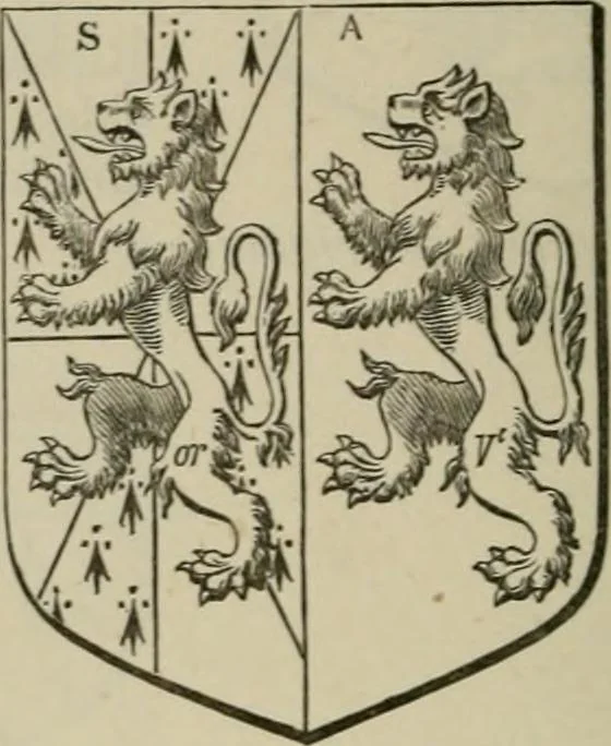 An illustration from The visitation of London : anno Domini 1633, 1634, and 1635. Made by Sr. Henry St. George, kt., Richmond herald, and deputy and marshal to Sr. Richard St. George, kt., Clarencieux king of armes, 1880, leaf 367
