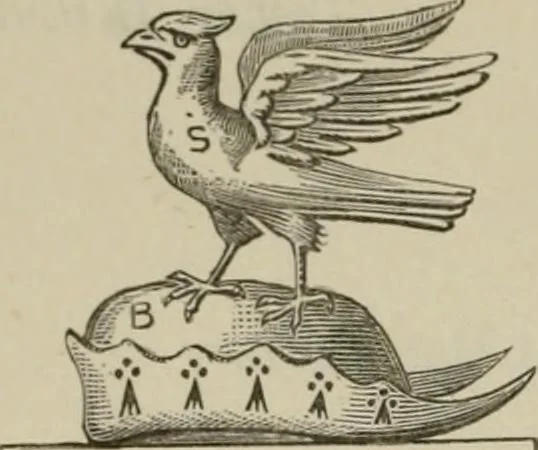 An illustration from The visitation of London : anno Domini 1633, 1634, and 1635. Made by Sr. Henry St. George, kt., Richmond herald, and deputy and marshal to Sr. Richard St. George, kt., Clarencieux king of armes, 1880, leaf 371