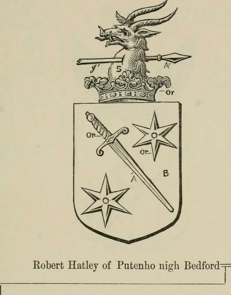 An illustration from The visitation of London : anno Domini 1633, 1634, and 1635. Made by Sr. Henry St. George, kt., Richmond herald, and deputy and marshal to Sr. Richard St. George, kt., Clarencieux king of armes, 1880, leaf 378