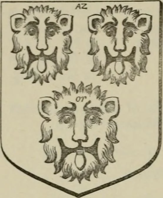 An illustration from The visitation of London : anno Domini 1633, 1634, and 1635. Made by Sr. Henry St. George, kt., Richmond herald, and deputy and marshal to Sr. Richard St. George, kt., Clarencieux king of armes, 1880, leaf 391