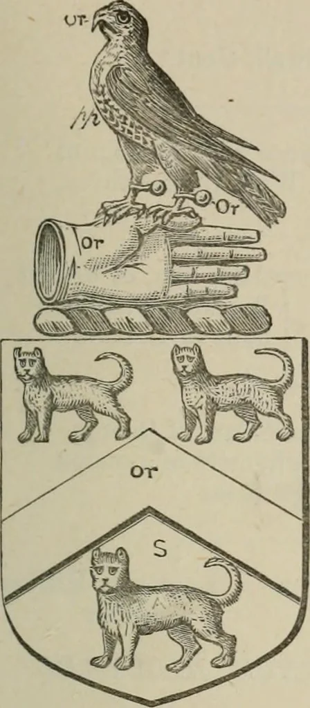 An illustration from The visitation of London : anno Domini 1633, 1634, and 1635. Made by Sr. Henry St. George, kt., Richmond herald, and deputy and marshal to Sr. Richard St. George, kt., Clarencieux king of armes, 1880, leaf 400