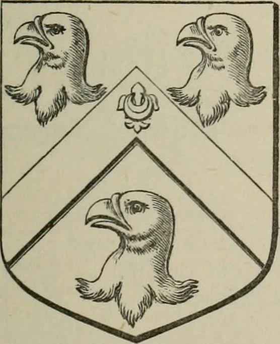 An illustration from The visitation of London : anno Domini 1633, 1634, and 1635. Made by Sr. Henry St. George, kt., Richmond herald, and deputy and marshal to Sr. Richard St. George, kt., Clarencieux king of armes, 1880, leaf 408